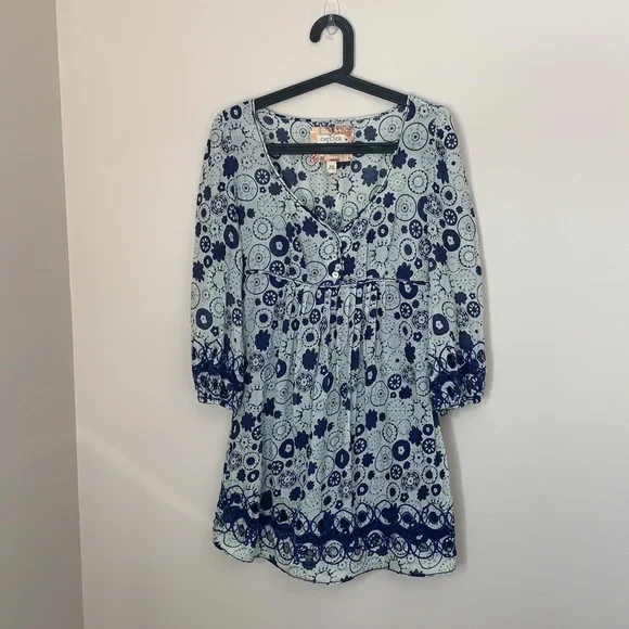 Chelsea & Violet Blue and White Print Dress Size XS - Picture 2 of 10